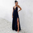 Robe longue de type spaghetti