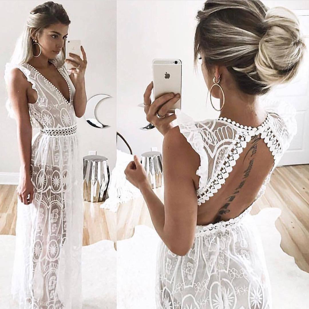 New Summer dress 2017 women vintage style vestidos party maxi dresses elegant female vintage vestido sexy long dress A490096 - Lolieshop
