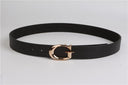 Ceinture Cuir Unisexe avec Boucle G - Lolieshop