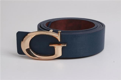 Ceinture Cuir Unisexe avec Boucle G