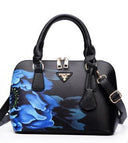 Sac a Main motif Floral bleu