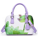 Sac a Main motif Floral vert