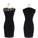 Robe courte de soirée avec un décolleté voilé - Lolieshop