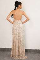 Robe longue pailleté de Soirée - Dos Nu